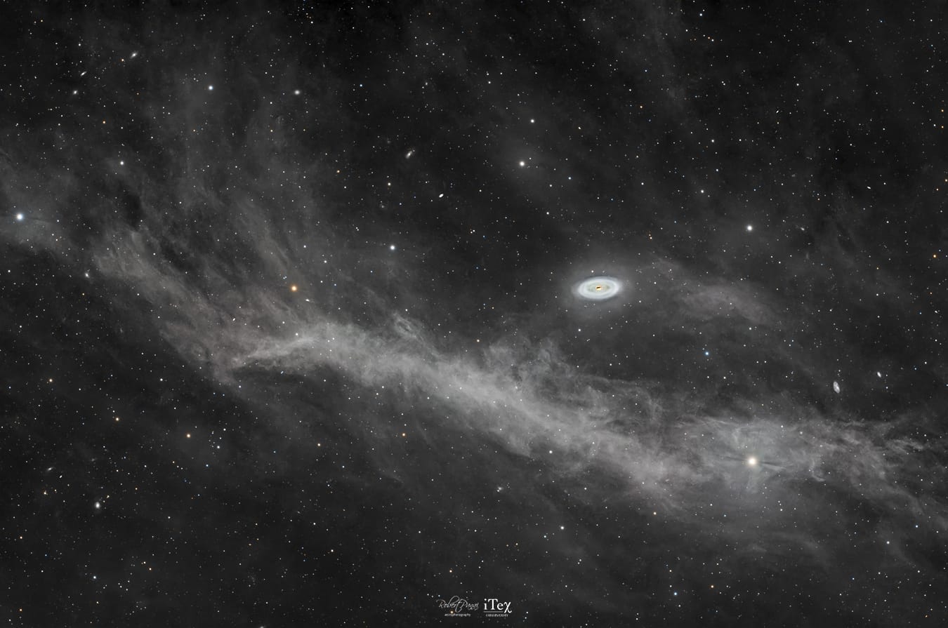 Integrated Flux Nebula around the Black Eye Galaxy